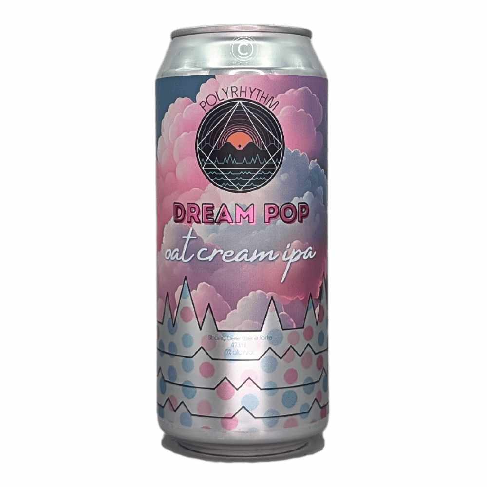 Dream Pop Oat Cream IPA by Polyrhythm Brewing, beer label