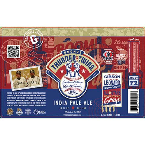 Harlem Thunder Twins IPA by Harlem Brew South, beer label