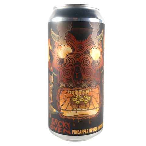 Abomination Sticky Oven - Pineapple Upside Down Cake Brown Ale by Abomination Brewing Company, beer label