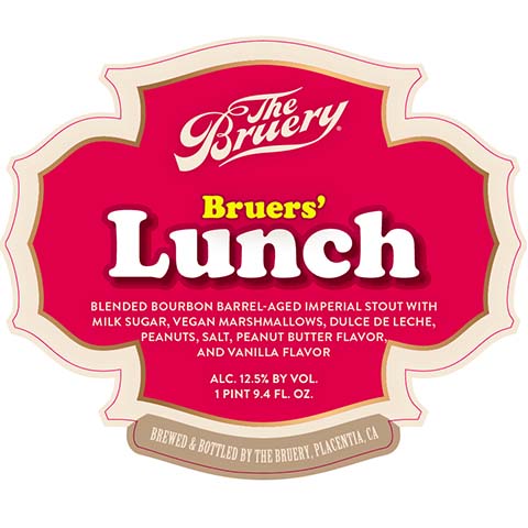 Bruery Bruers' Lunch Imperial Stout by The Bruery, beer label