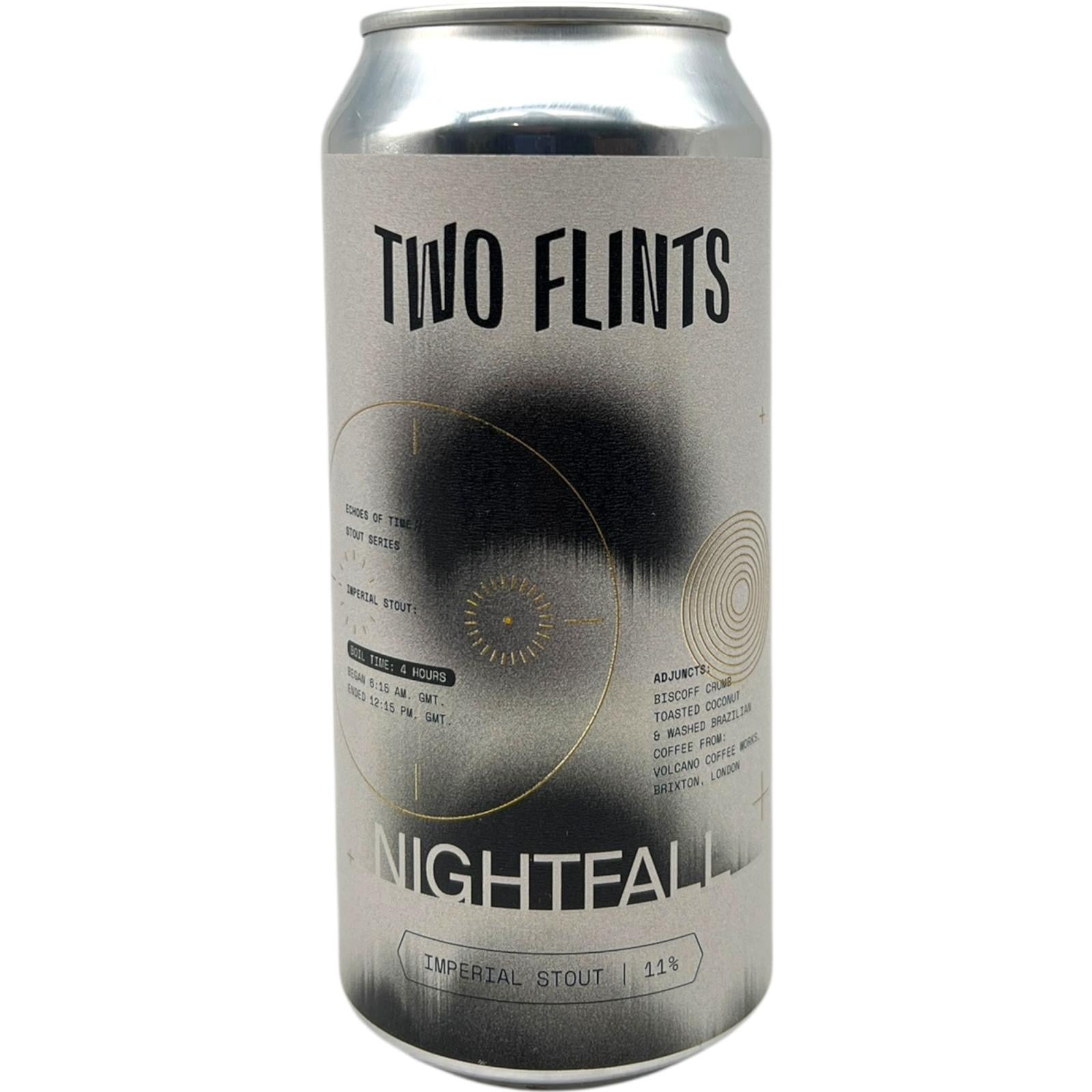 Two Flints x Factory Nightfall by Two Flints, beer label