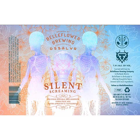 Belleflower Silent Screaming DDH IPA by Belleflower Brewing, beer label