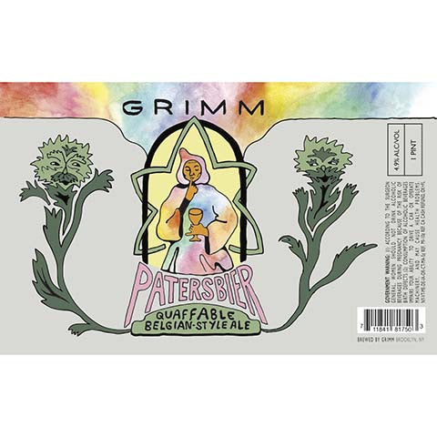 Grimm Patersbier Quaffable Ale by Grimm Artisanal Ales, beer label