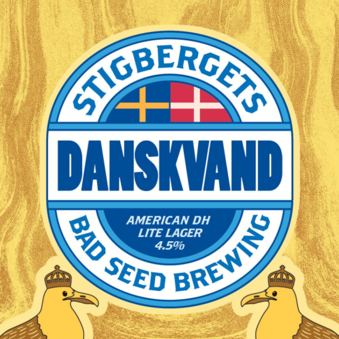 Danskvand by Stigbergets Bryggeri, beer label