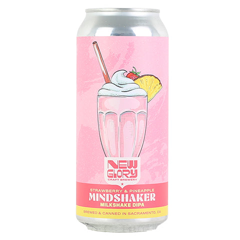 New Glory/Dionysus Mindshaker Milkshake DIPA with Strawberry Pineapple by New Glory Craft Brewery, beer label
