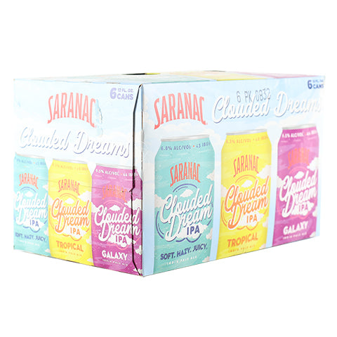 Saranac Clouded Dreams Variety 6-Pack by The F.X. Matt Brewing Company, beer label
