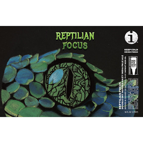 Imprint Reptilian Focus Hazy IPA by Imprint Beer Company, beer label