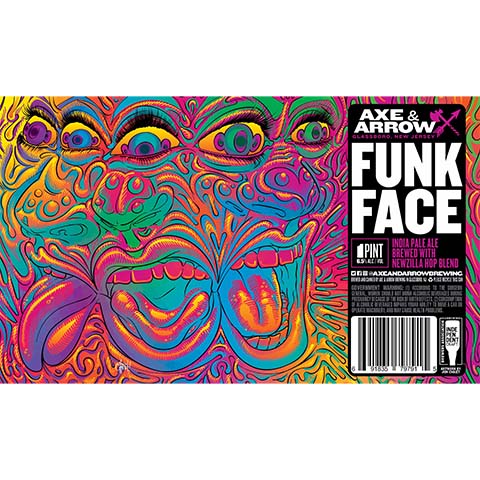 Axe & Arrow Funk Face IPA by Axe & Arrow Brewing, beer label