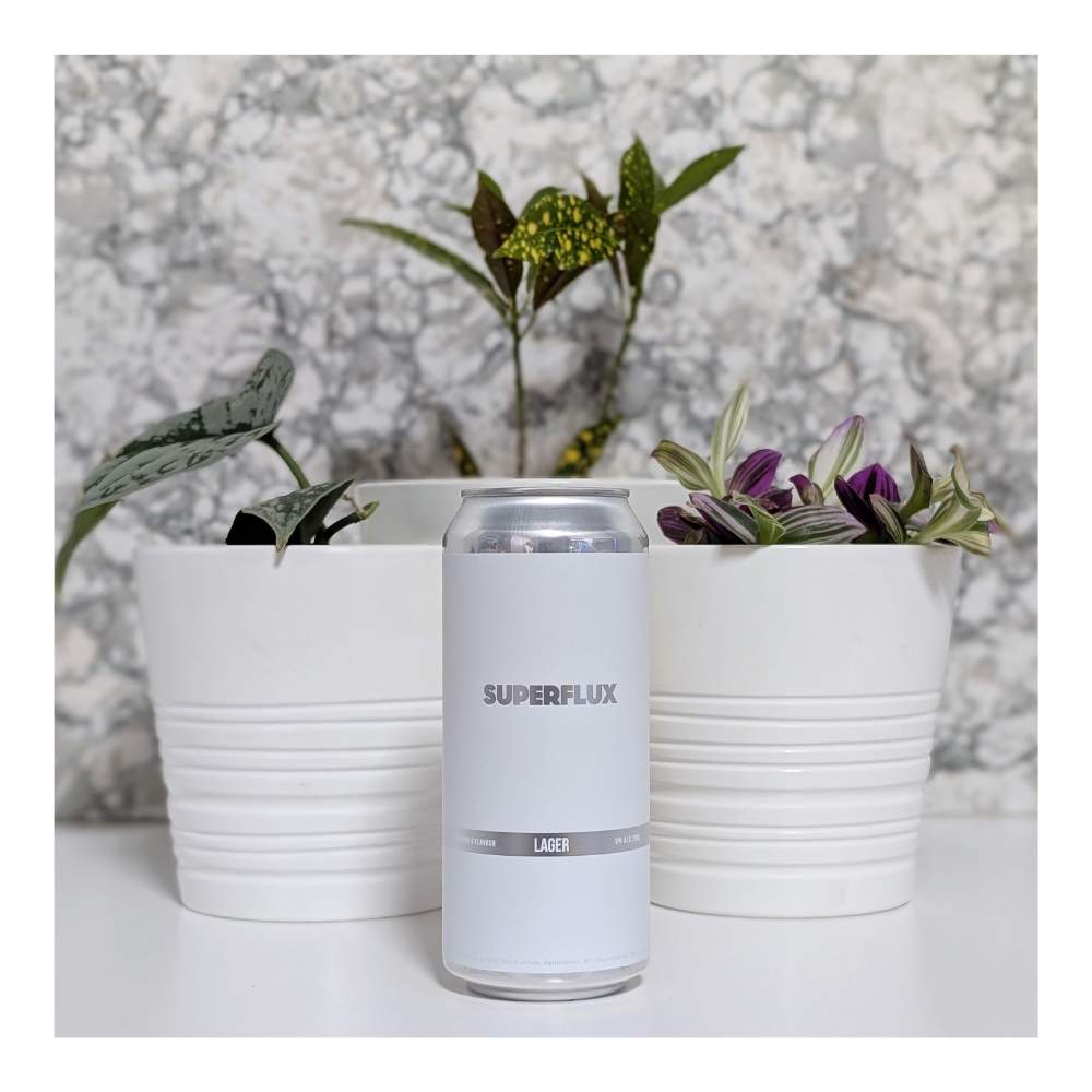 Lager by Superflux Beer Company, beer label