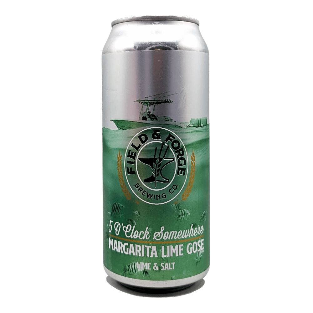 5 O'Clock Somewhere Margarita Gose by Field & Forge Brewing Co., beer label