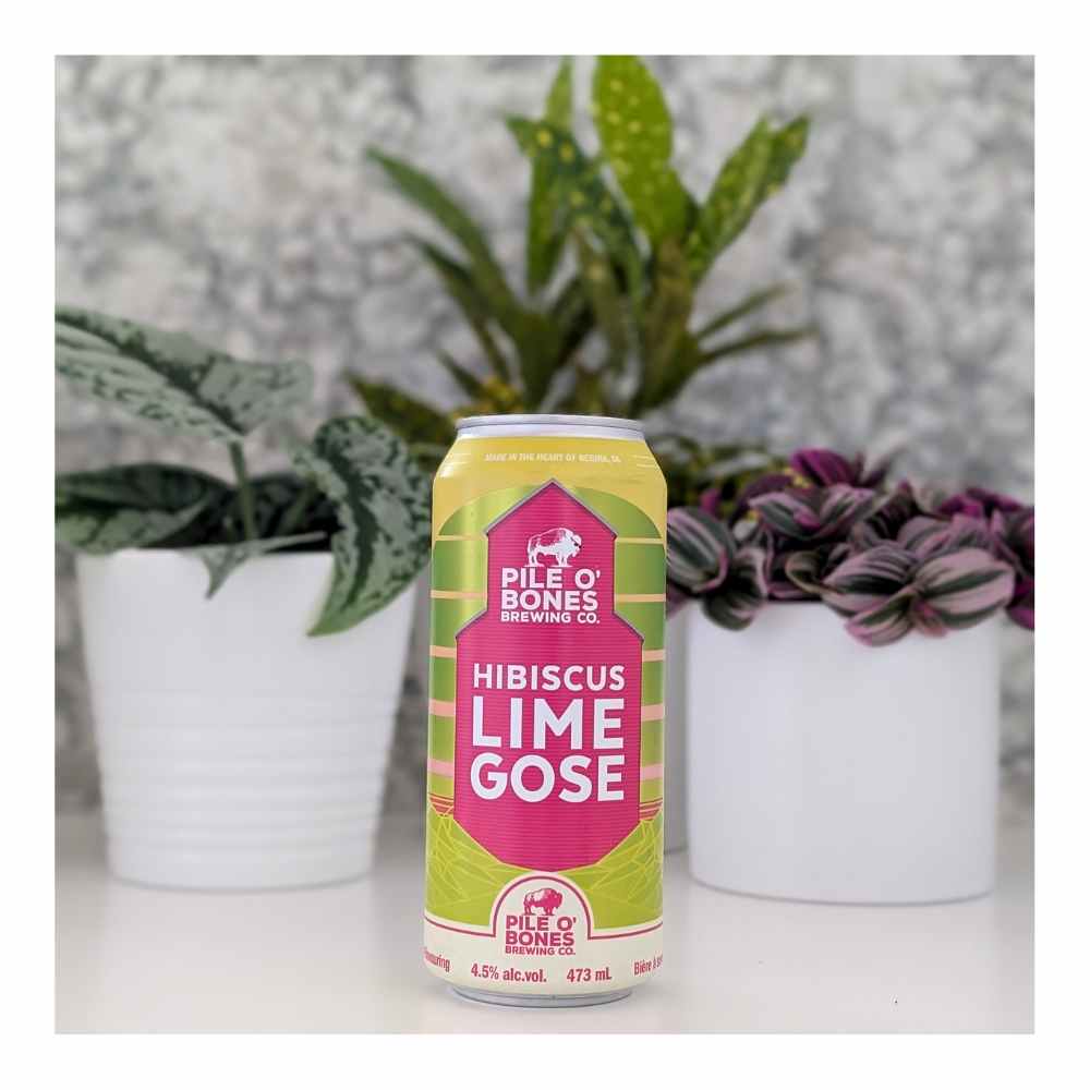 O'Bones Brewing Company Hibiscus Lime Gose by Pile O' Bones Brewing Company, beer label