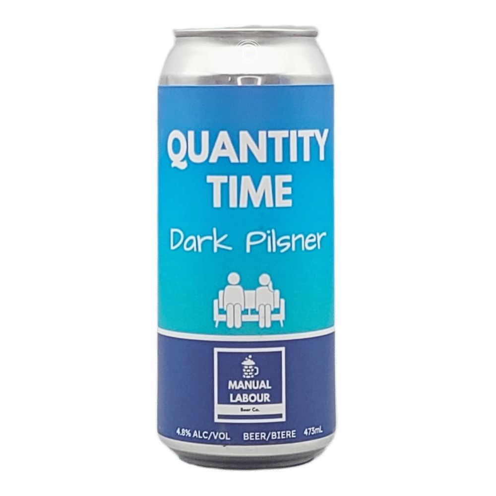 Quantity Time Dark Pilsner by Manual Labour Beer Co., beer label