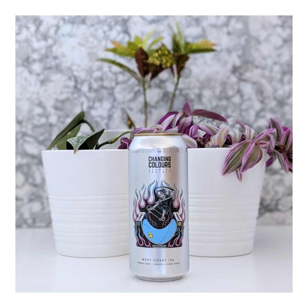BULLET PROOF West Coast IPA by Changing Colours Brewing Project, beer label