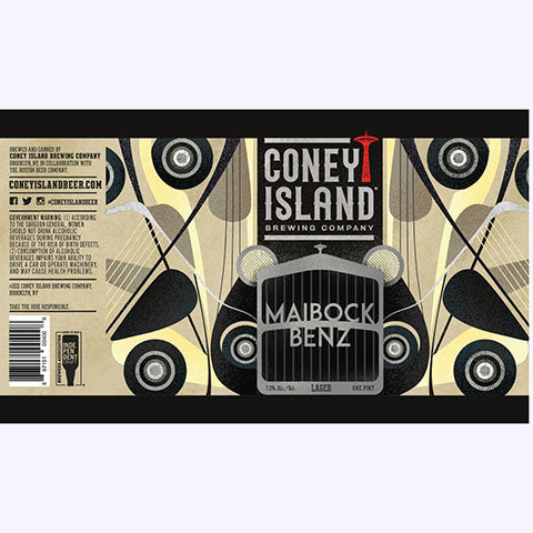 Coney Island Maibock Benz Lager by Coney Island Beer, beer label