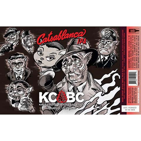 Kings County Brewers Collective Catsablanca IPA by Kings County Brewers Collective, beer label