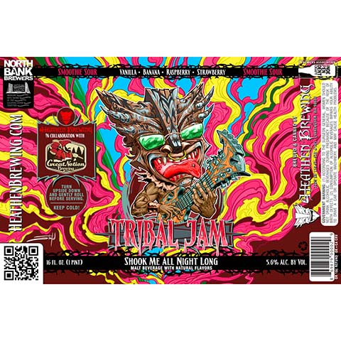 Heathen Shook Me All Night Long by Heathen Brewing, beer label