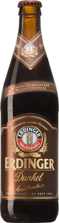 Weissbier Dunkel by Erdinger, beer label