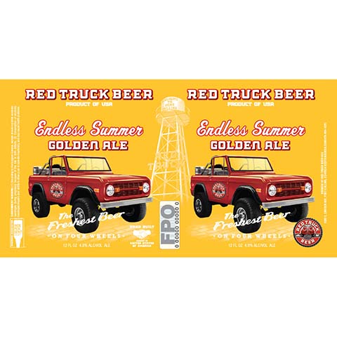 Red Truck Endless Summer Golden Ale by Red Truck Beer Company, beer label