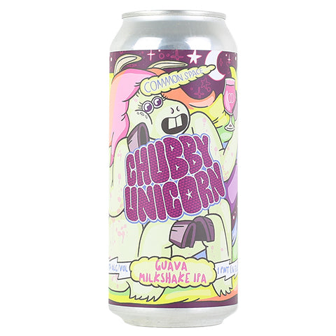 Common Space Chubby Unicorn Guava Milkshake IPA by Common Space Brewery, beer label