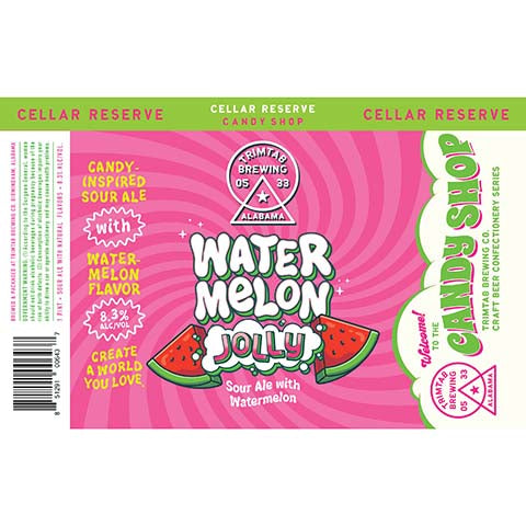 Trimtab Watermelon Jolly Sour Ale by Trim Tab Brewing, beer label