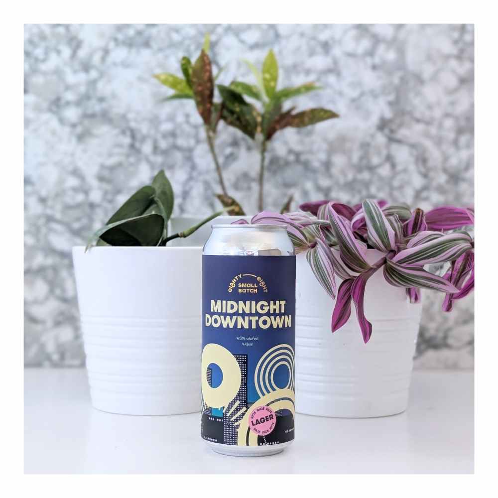Midnight Downtown Rice Lager by Eighty-Eight Brewing Co., beer label
