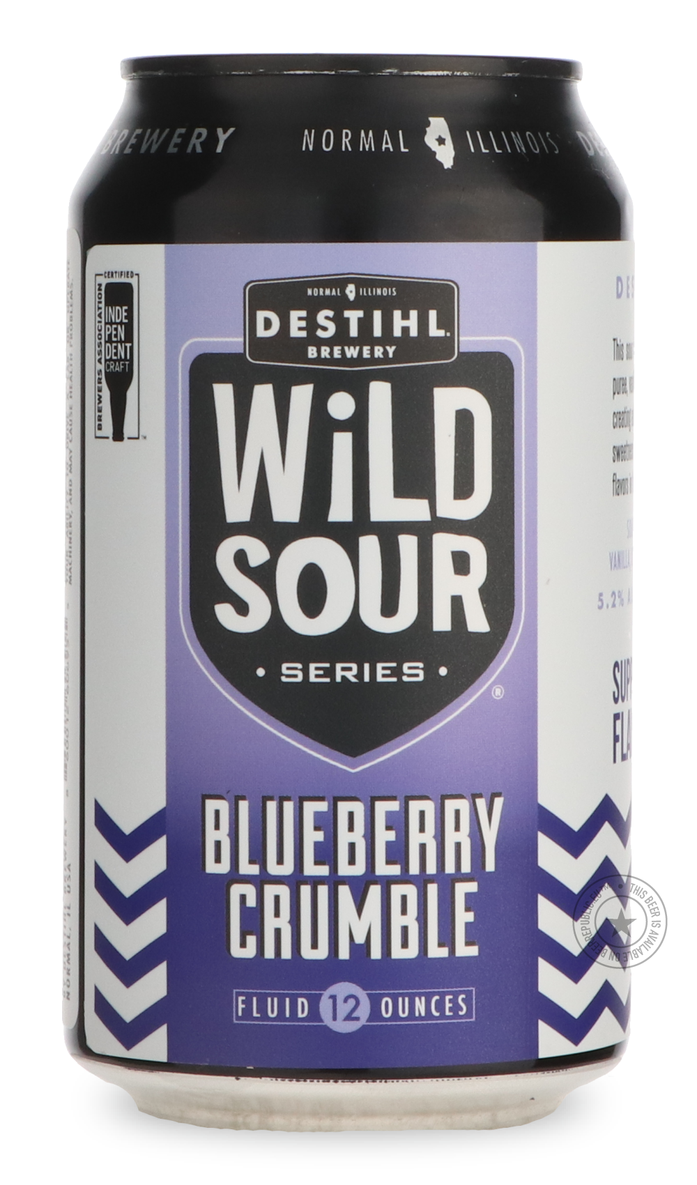 Wild Sour Series: Blueberry Crumble by Destihl Brewery, beer label