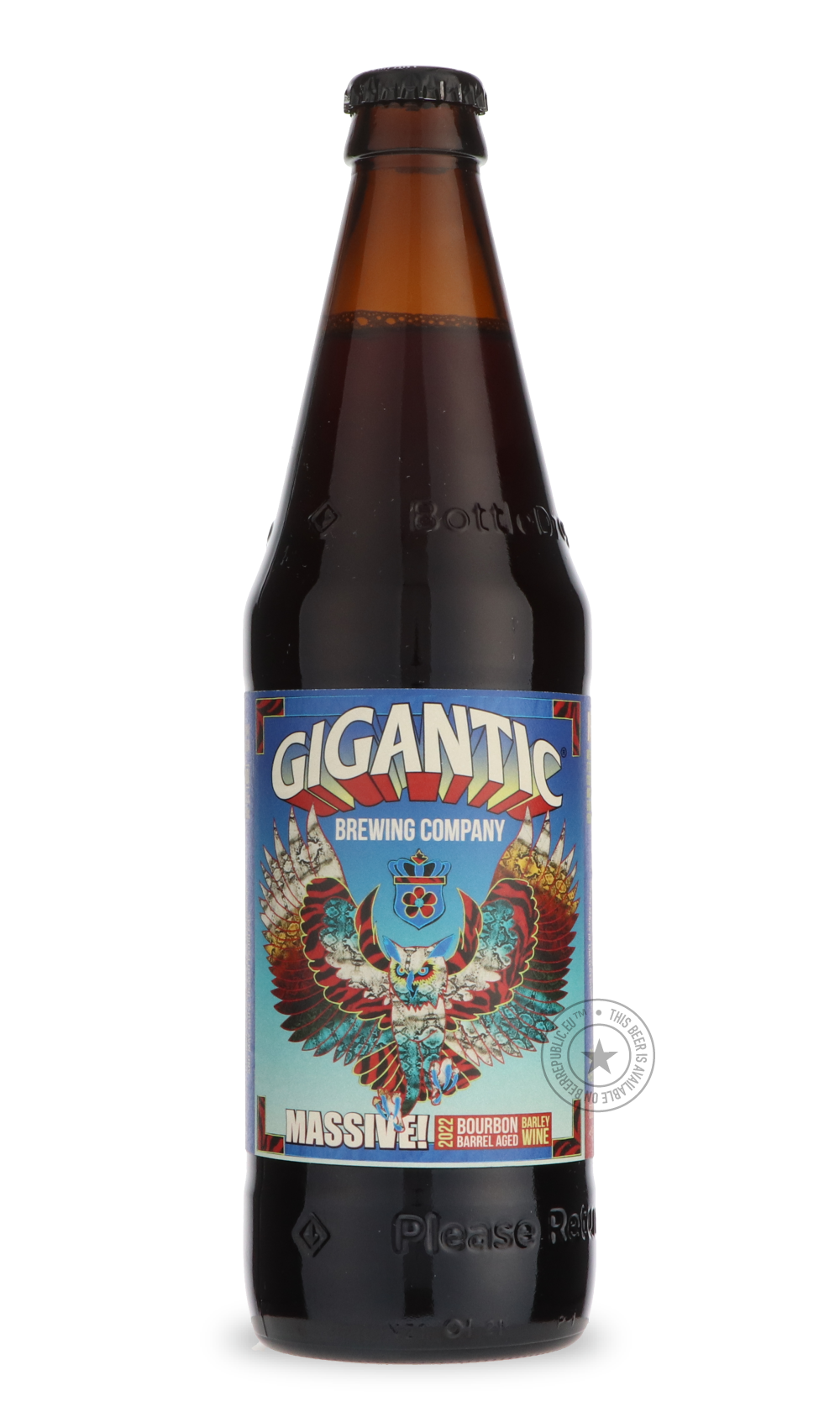 Massive! (Bourbon Barrel 2022) by Gigantic Brewing Co, beer label