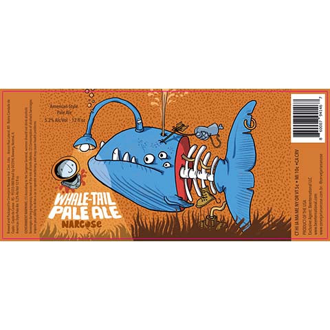 Narcose Whale-Tail Pale Ale Narcose by Cervejaria Narcose, beer label