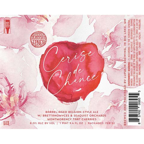 Lupulin Cerise De Chance 2022 by Lupulin Brewing, beer label