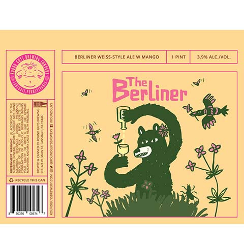 Round Guys The Berliner Ale by Round Guys Brewing Co, beer label