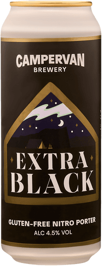 Extra Black by Campervan Brewery, beer label