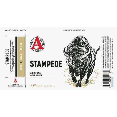 Avery Stampede Gold Lager by Avery Brewing Co, beer label