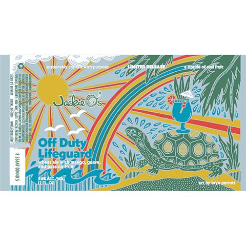 Jackie O's Off Duty Wheat Ale by Jackie O's Pub & Brewery, beer label