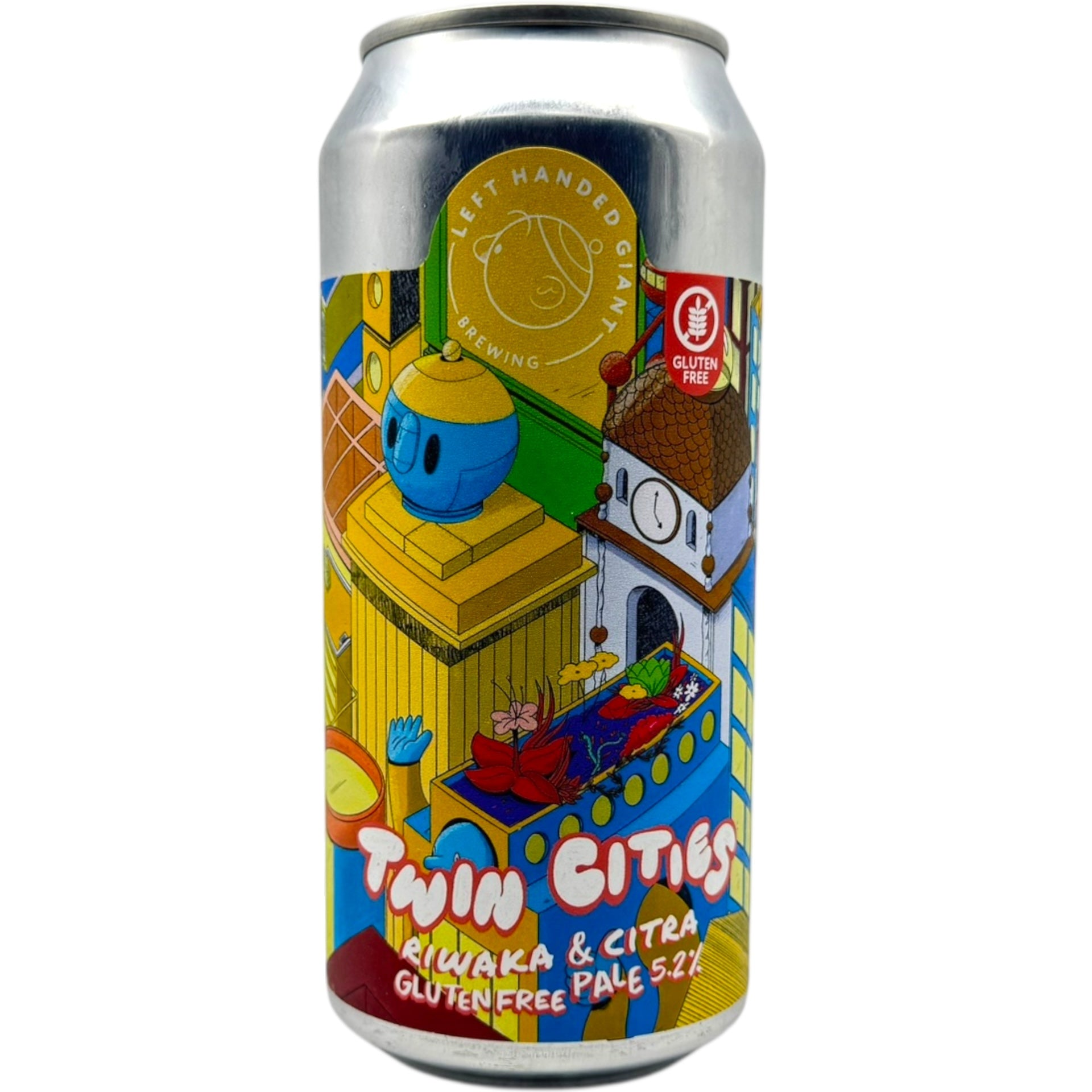 Left Handed Giant Twin Cities: Riwaka & Citra by Left Handed Giant, beer label