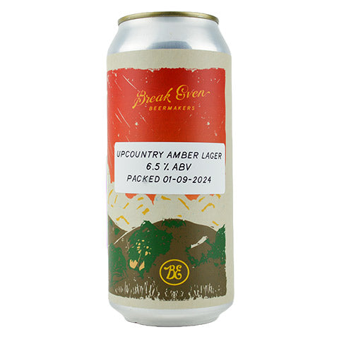 Break Even Upcountry Lager by Break Even Berrmakers, beer label