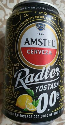 Cerveza Radler Tostada Limon by Amstel Brewery, beer label