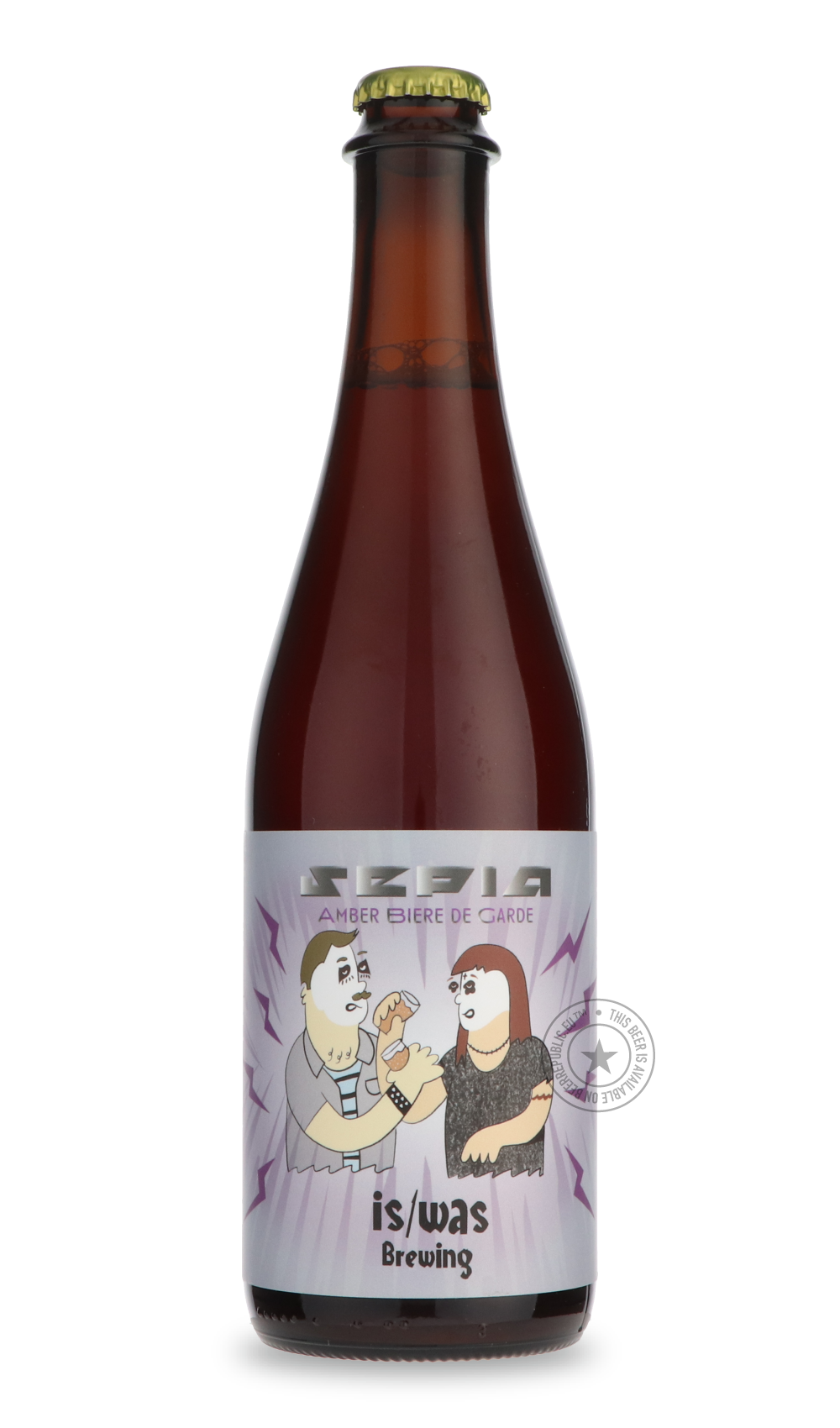 Sepia by is/was, beer label