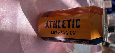 Free Wave Hazy Ipa by Athletic Brewing Company, beer label