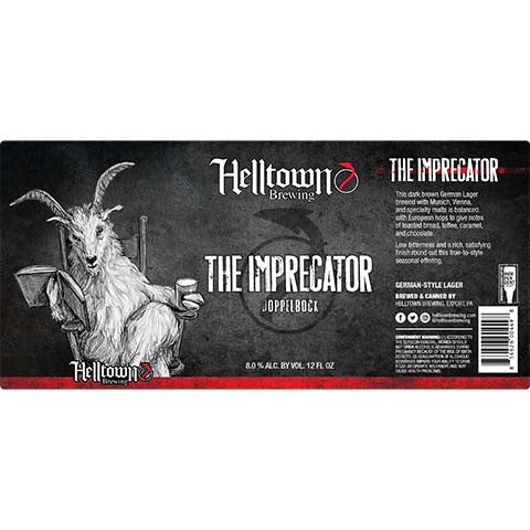 Helltown The Imprecator Doppelbock by Helltown Brewing, beer label