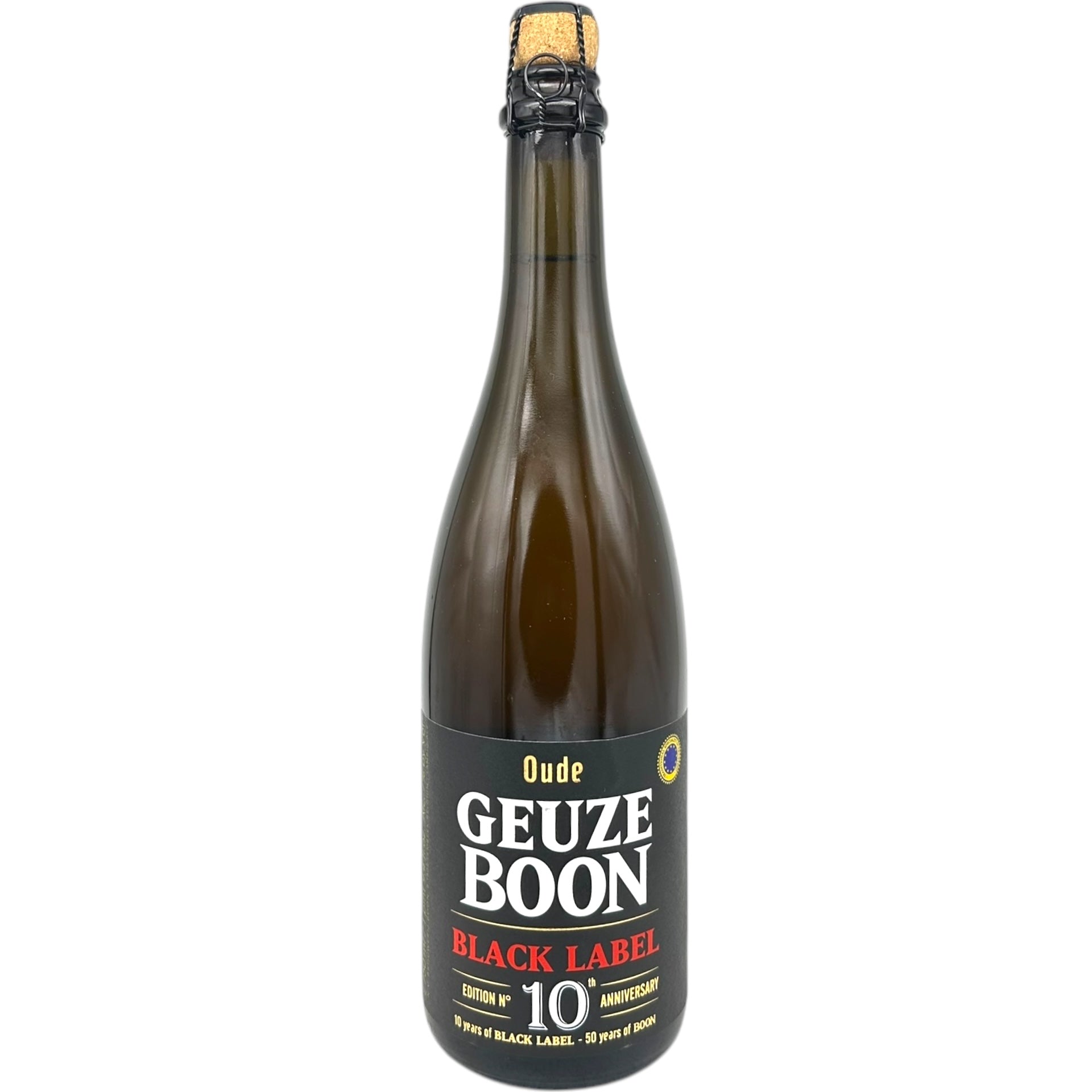 Boon Oude Geuze Black Label Ed. No. 10 by Brouwerij Boon, beer label
