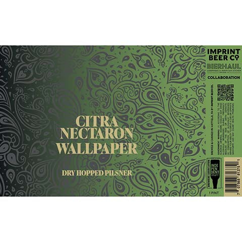 Imprint Beer Citra Nectaron Wallpaper Pilsner by Imprint Beer Company, beer label