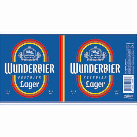 Wunderbier Festbier Lager by Zilker Brewing Co, beer label