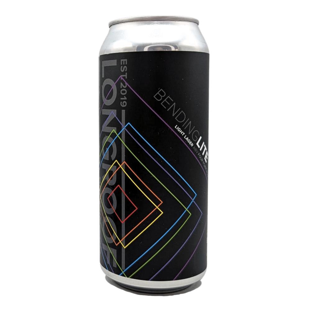 Bending Lite Lager by Longroof Brewing, beer label
