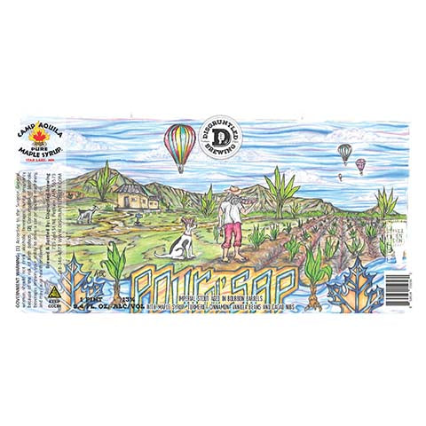Disgruntled Pour Ol' Sap Turmeric Imperial Stout by Disgruntled Brewing, beer label