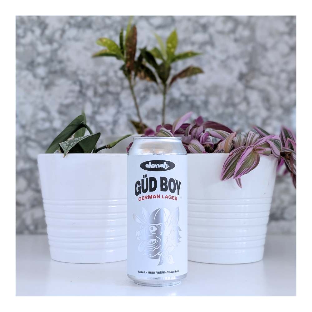 Gud Boy German Lager by The Dandy Brewing Company, beer label
