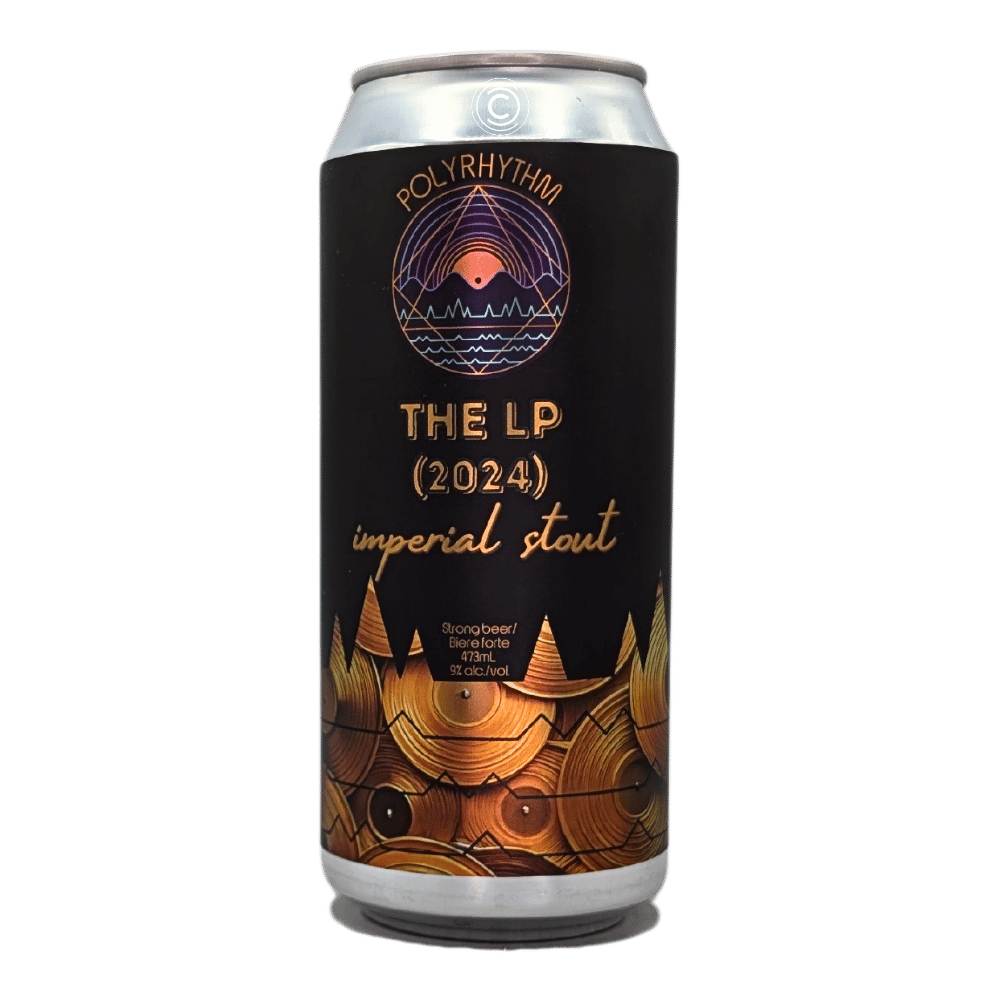 The LP 2024 Imperial Stout by Polyrhythm Brewing, beer label