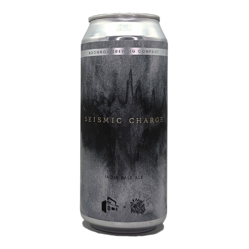 Seismic Charge Hazy IPA by Boombox Brewing Company x Temporal Artisan Ales, beer label