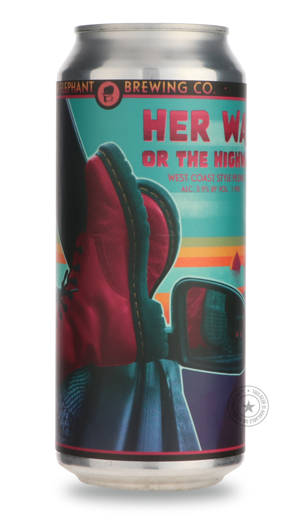 Her Way Or the Highway by Twin Elephant Brewing Company, beer label