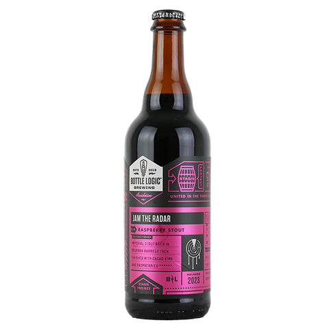 Bottle Logic Jam the Radar Stout by Bottle Logic Brewing, beer label