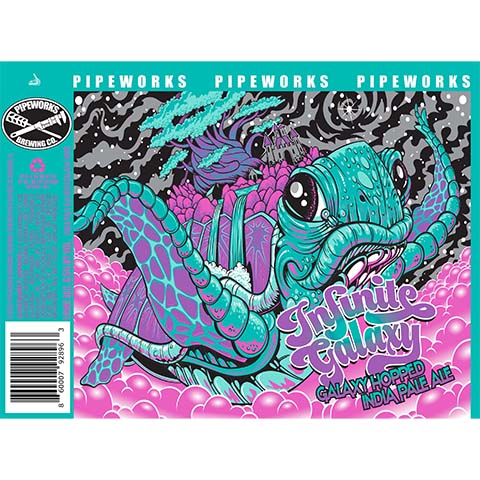 Pipeworks Infinite Galaxy Hopped IPA by Pipeworks Brewing Co, beer label